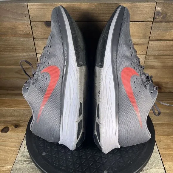 Nike Mens Sz 12 Zoom Fly Gunsmoke/Bright Crimson 880848-004 Athletic Shoes