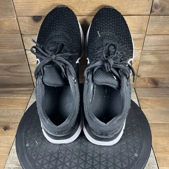 Nike Mens Size US 8.5 React Infinity Run Flyknit 2 Black Running Lace Up Shoes