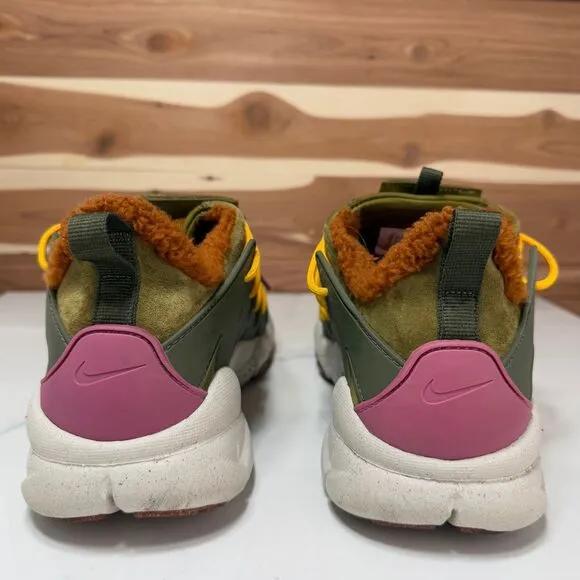 Nike N7 Sherpa Lined‎ Hiking Sneakers Outdoor Trail Shoes Yellow Green US 12.5