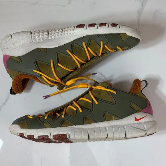 Nike N7 Sherpa Lined‎ Hiking Sneakers Outdoor Trail Shoes Yellow Green US 12.5