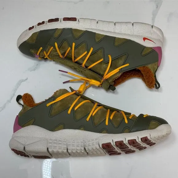 Nike N7 Sherpa Lined‎ Hiking Sneakers Outdoor Trail Shoes Yellow Green US 12.5