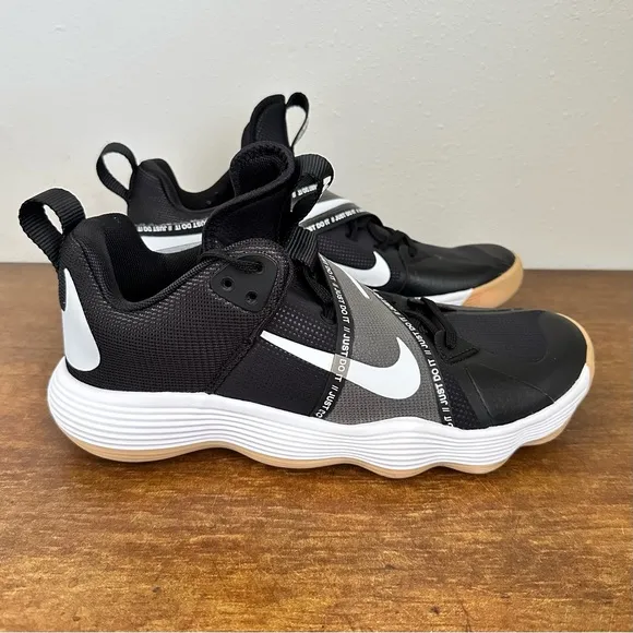 Nike React HyperSet Black White Gum Volleyball Shoes nby CI2955-010 Men's 10