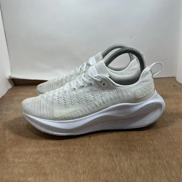 Nike ReactX Infinity Run 4 Triple White Women Size 7.5 Running Shoes