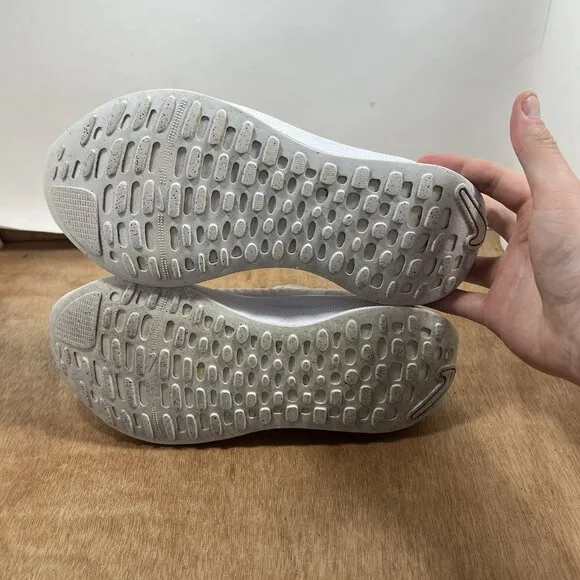 Nike ReactX Infinity Run 4 Triple White Women Size 7.5 Running Shoes
