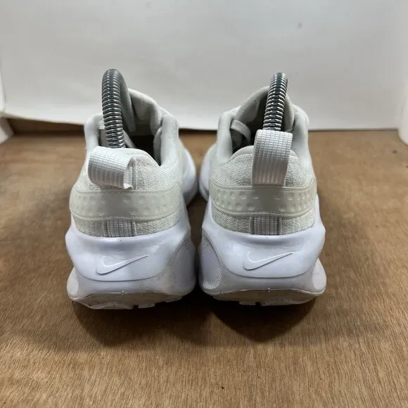 Nike ReactX Infinity Run 4 Triple White Women Size 7.5 Running Shoes