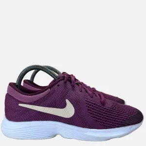 Nike Revolution 4 Womens Size 7.5 (6Y) Running Shoes Tea Berry/Metallic Gold