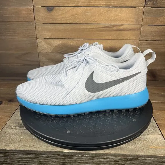 Nike Roshe 2 G Spikeless Golf Men's Size 8 Blue Lightning / Gray Lace Up Shoes