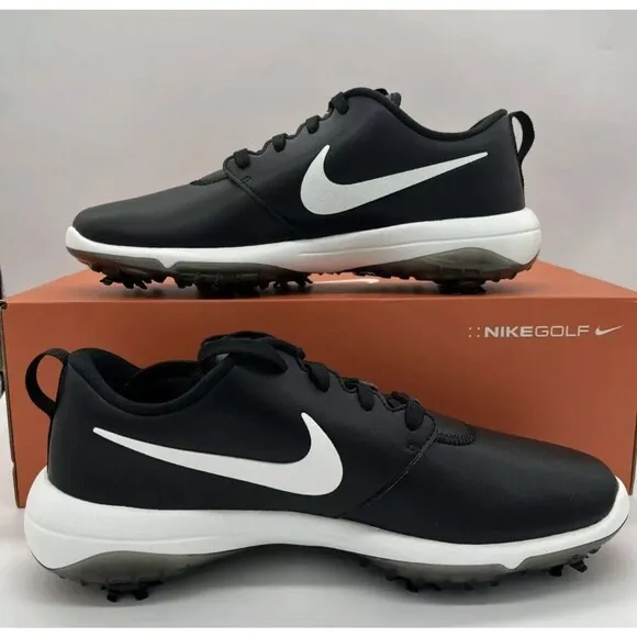 Nike Roshe G Tour Golf Shoes Black White AR5579 001 Mens Size 11.5 WIDE