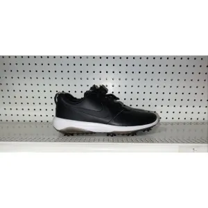 Nike Roshe G Tour Mens Leather Golf Shoes Spikes Size 9 WIDE Black White