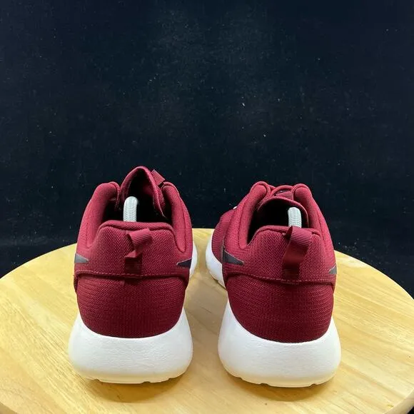 Nike Roshe One Run Team Red Burgundy Ash Grey Sail 511881-613 Men's Size 10