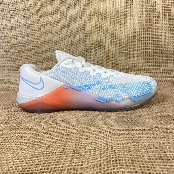 Nike  Running Shoes Metconn Premium  Cross Training  White Blue Sz 9.5