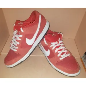 Nike SB Dunk Low Pro CHALLENGE RED/WHITE UNIVERSITY Men's Size 11 Good Condition