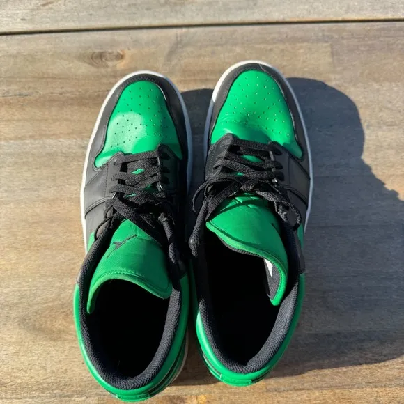 Nike Sneaker Shoes Air Jordan 1 Mens 13 Lucky Green Low Black