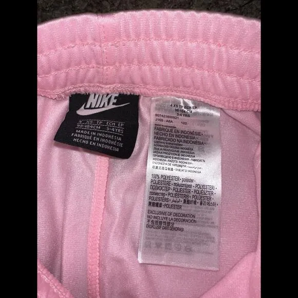 Nike Toddle (Girl’s) VDay Tricot Logo Tape Pink Jacket &amp; Sweats Tracksuit