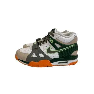 NIKE TRAINER 3 BG BASKETBALL SHOES SIZE 7Y #FZ3555 323 Green Orange Mid High Top