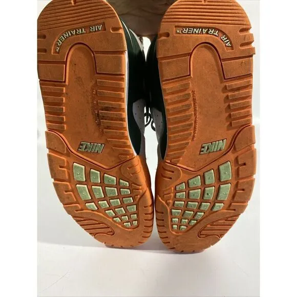 NIKE TRAINER 3 BG BASKETBALL SHOES SIZE 7Y #FZ3555 323 Green Orange Mid High Top