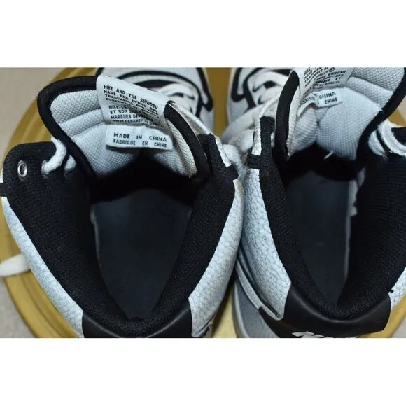Nike Vandal High Men's Shoes Size 9 White/Black Basketball Sneakers 621187-100