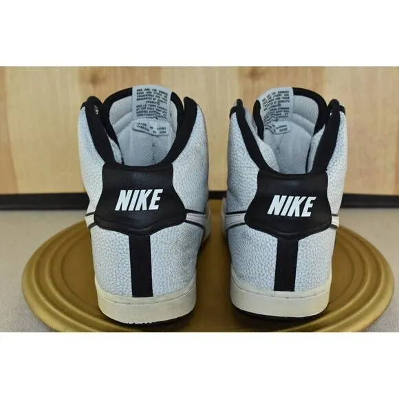 Nike Vandal High Men's Shoes Size 9 White/Black Basketball Sneakers 621187-100