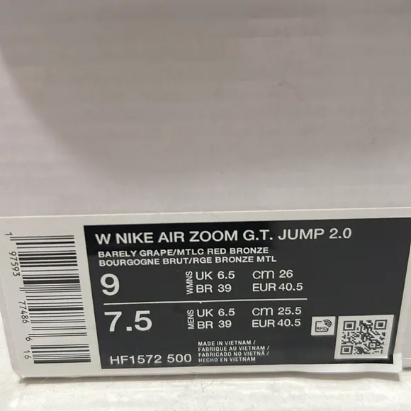 Nike Women's air zoom GT jump 2.0 sneakers shoes