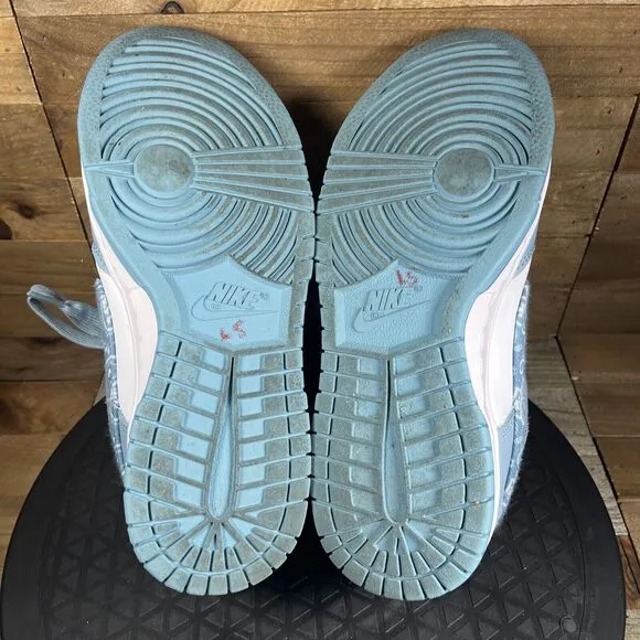 Nike Womens Size 6 Shoes Dunk Low Blue Paisley Sneakers Lace Up DH4401-101