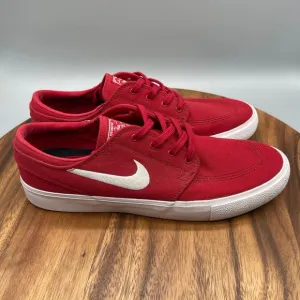 Nike Zoom Air Stefan Janoski Shoes Mens Size 10 Red Skateboarding Casual Sneaker