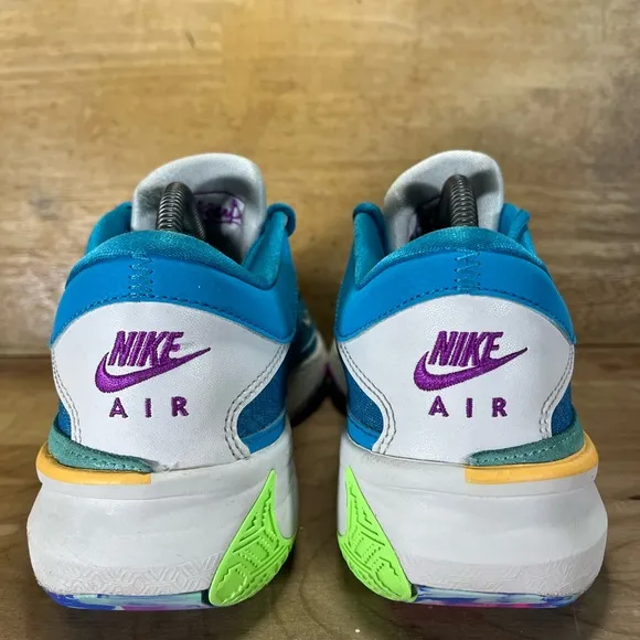 Nike Zoom Freak 5 Greece x Nigeria Mens Sz 8 Basketball Shoes Sneakers Blue