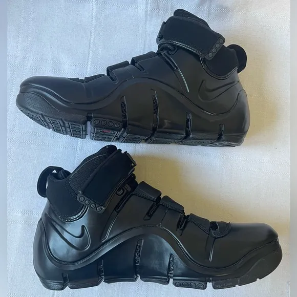 Nike Zoom Lebron IV 4 Black Anthracite Mens Basketball Shoes Size 9.5 FJ1597-001