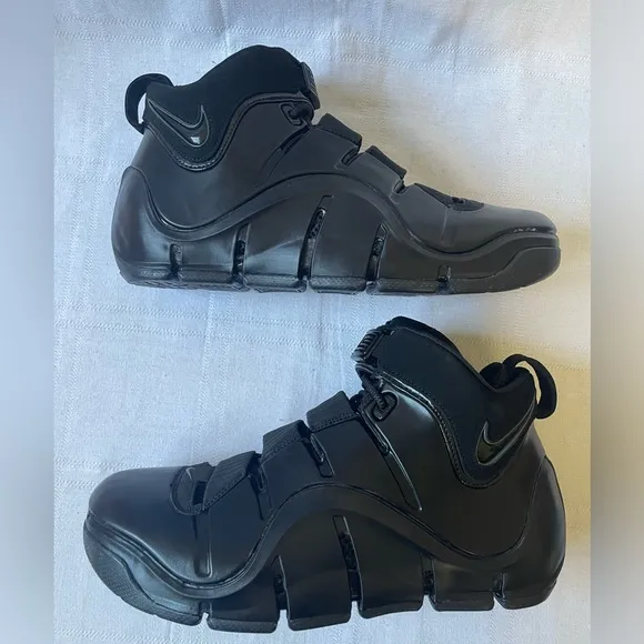 Nike Zoom Lebron IV 4 Black Anthracite Mens Basketball Shoes Size 9.5 FJ1597-001