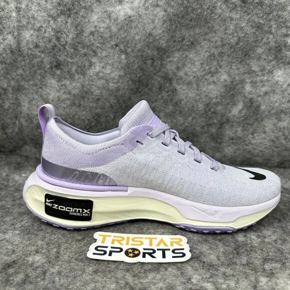 Nike ZoomX Invincible 3 Running Shoes Womens Size 8 Wide Barely Grape FN7797-500