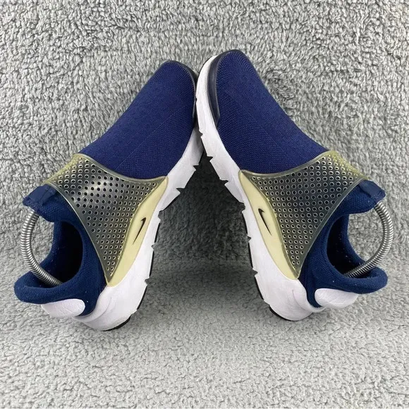 Nike sock dart Midnight Navy Mens 8‎ Shoes Blue White Slip On Athletic Sneakers