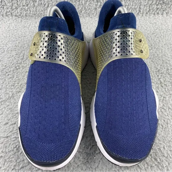 Nike sock dart Midnight Navy Mens 8‎ Shoes Blue White Slip On Athletic Sneakers