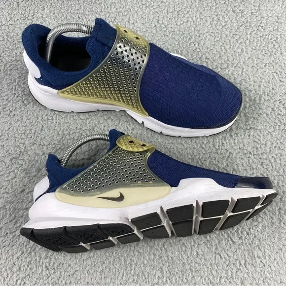 Nike sock dart Midnight Navy Mens 8‎ Shoes Blue White Slip On Athletic Sneakers