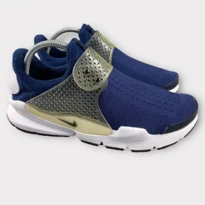 Nike sock dart Midnight Navy Mens 8‎ Shoes Blue White Slip On Athletic Sneakers