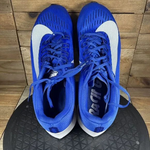Nike Zoom Fly Equator Blue Womens Size 9.5 Lace Up Running Shoes 897821-411