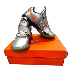 Nike Zoom KD IV 4 AS Basketball Shoes Size 10 Metallic Silver &amp; Orange Galaxy