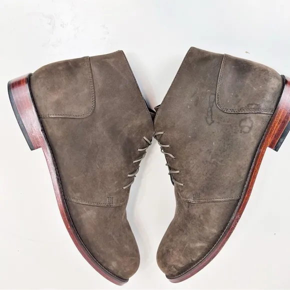 Nisolo Chukka Boots Brown Suede Leather Lace Up Size Mens 11 Casual