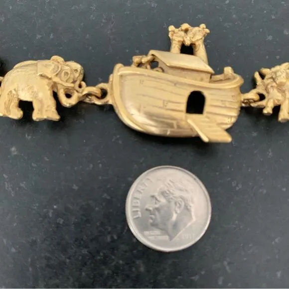 Noah’s Ark Charm Link Bracelet, Teen Girl Bible Mitzvah Confirmation Gift, Noah
