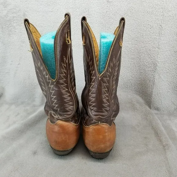 Nocana Shoes Mens Size 10.5 Brown Leather Western Boots