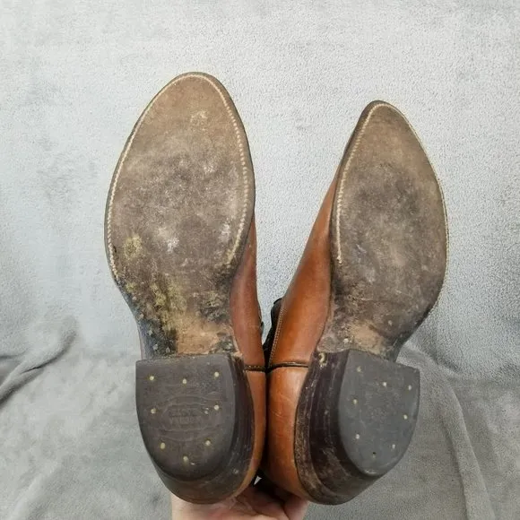 Nocana Shoes Mens Size 10.5 Brown Leather Western Boots