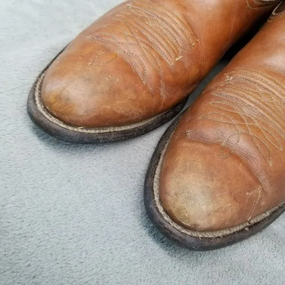 Nocana Shoes Mens Size 10.5 Brown Leather Western Boots