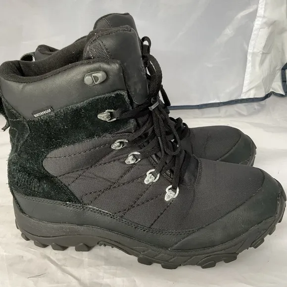 North Face Chilkat Nylon Triple Black Waterproof Winter Boots Men’s Size 11