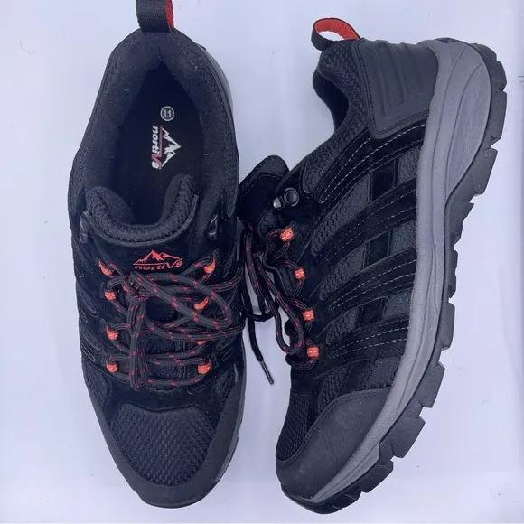 Nortiv8 women hiking outdoor breathable mesh suede sneaker shoes Size 11