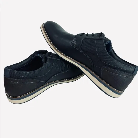 Nunn Bush Circuit Black Plain Toe Oxford Men's Leather Shoes Size 11