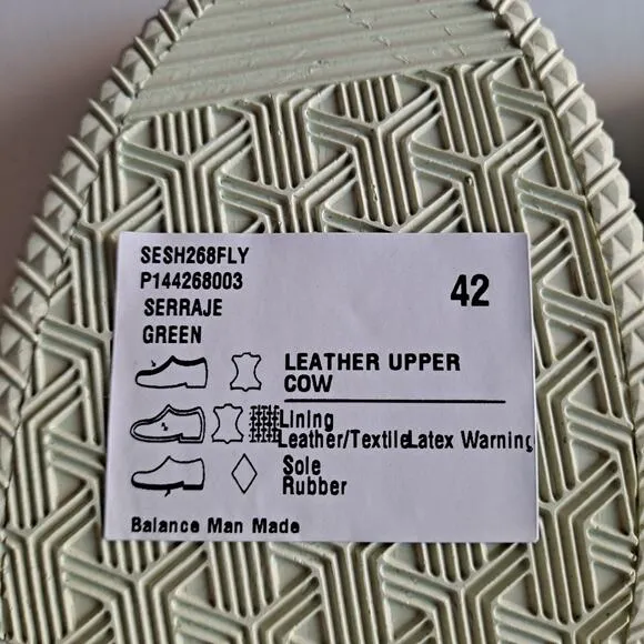 NWB FLY London Suede Lace Up Low Top Sneaker Shoes Sesh Green Mens Size 42 US 9