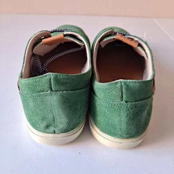 NWB FLY London Suede Lace Up Low Top Sneaker Shoes Sesh Green Mens Size 42 US 9