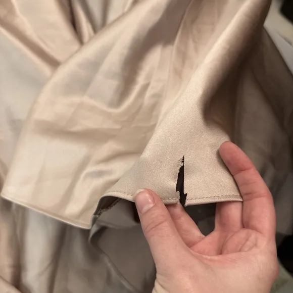 NWD $330 Betsy &amp; Adam [ 10 ]  A-line Satin Ball Gown Mocha S1793