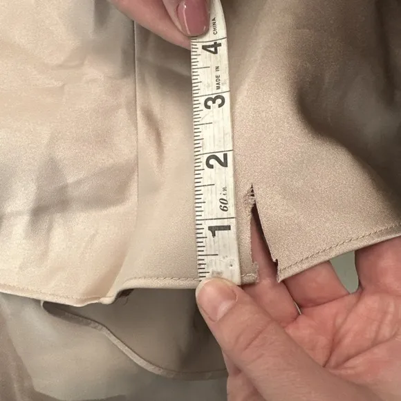 NWD $330 Betsy &amp; Adam [ 10 ]  A-line Satin Ball Gown Mocha S1793