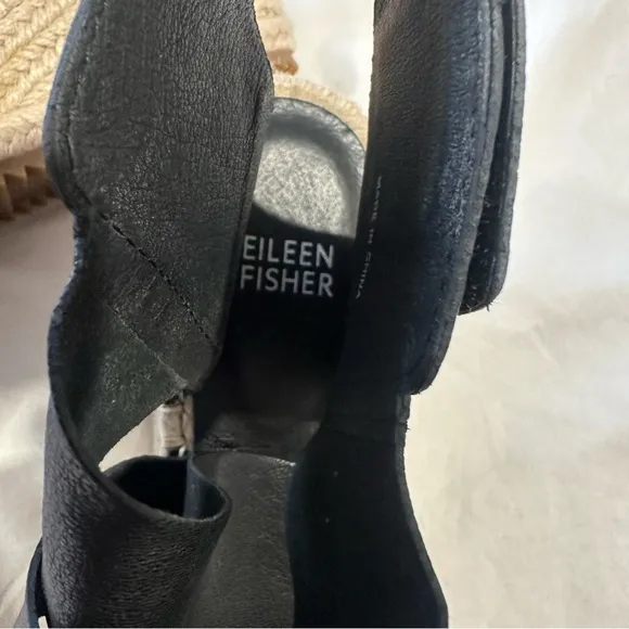 NWOB Eileen Fisher Willow Espadrille Wedge Sandal size  8.5 excellent condition!