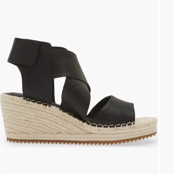 NWOB Eileen Fisher Willow Espadrille Wedge Sandal size  8.5 excellent condition!