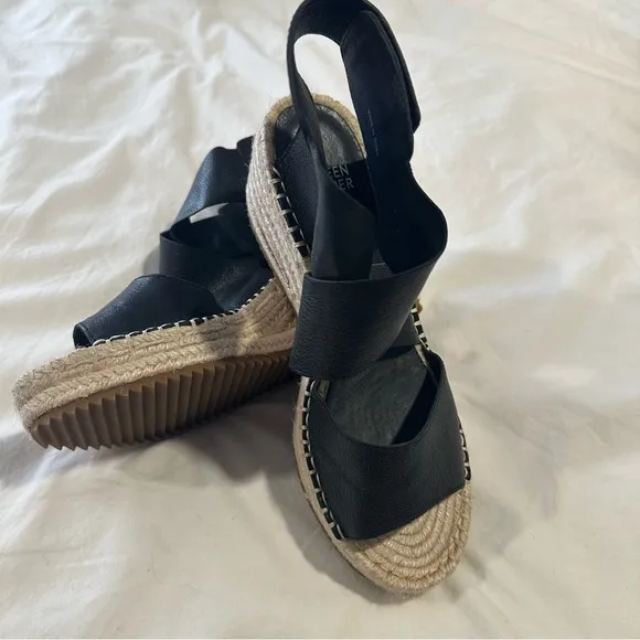 NWOB Eileen Fisher Willow Espadrille Wedge Sandal size  8.5 excellent condition!